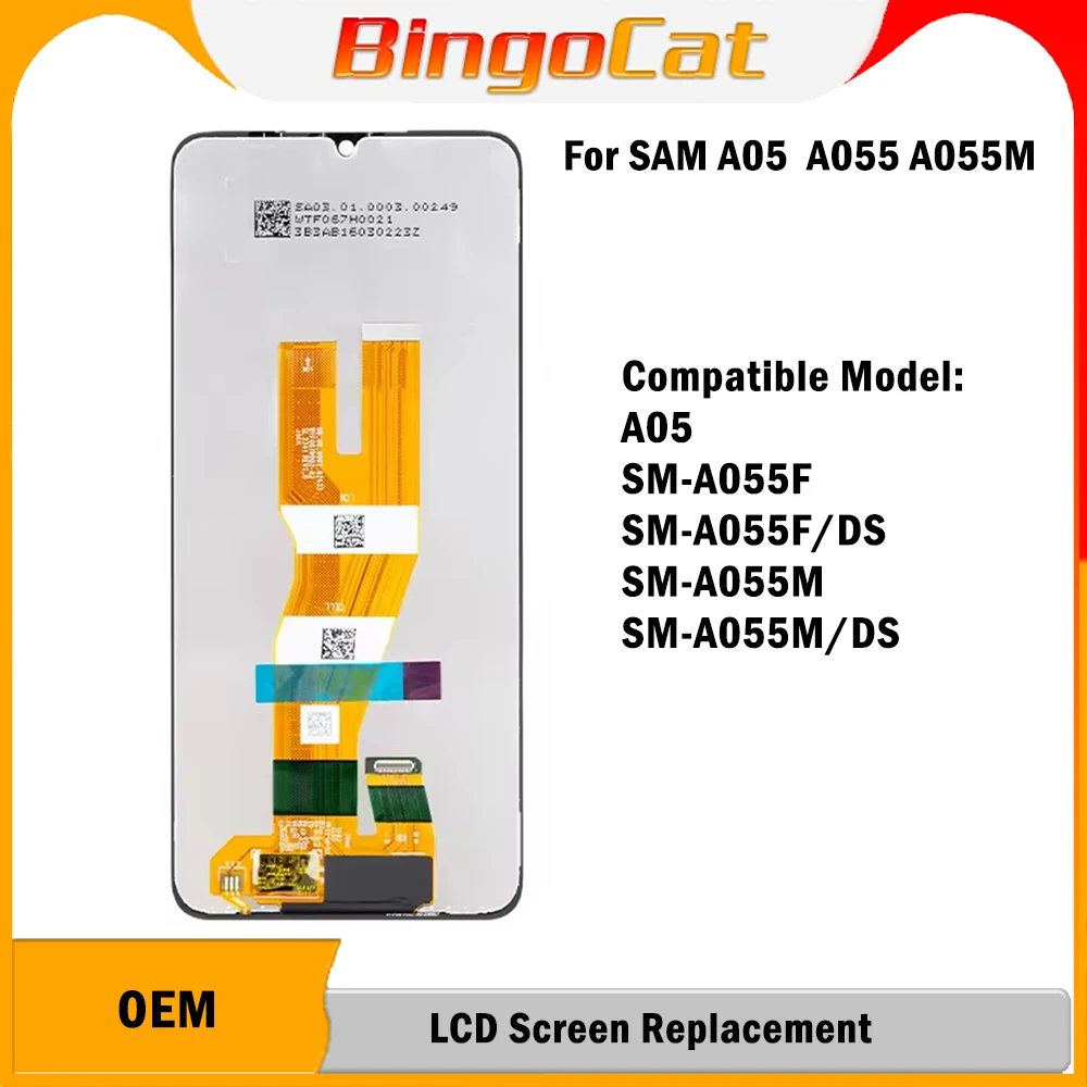Wholesale 5pc/Lot For Samsung A05 A055 A055M A055F A055F/DS Screen LCD Display With Touch Assembly Display Replacement