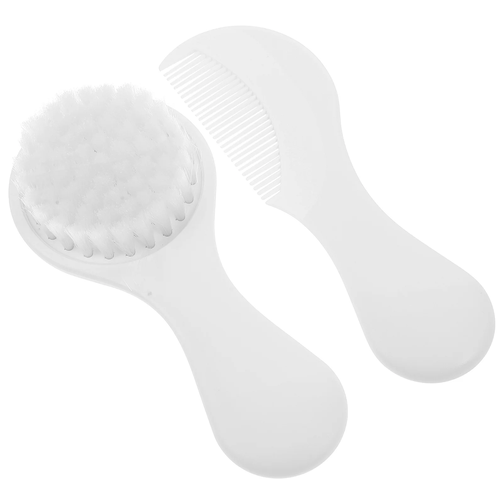 

2Pcs Baby Hair Brush Comb Set Soft Bristles Newborn Gentle Cap Removal Toddler Grooming Kit Baby Hair Brush