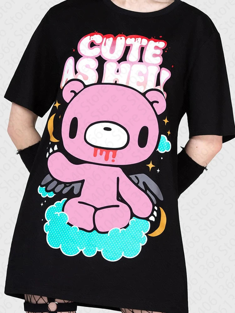 Y2K Koreaanse populaire kleding Emo esthetische zomer baby tee streetwear gothic harajuku grafische print T-shirt vrouwen vintage crop top