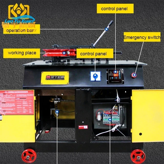 25/38/50/76/89/110 mm iron copper aluminum tube factory price Hydraulic pipe bending machine CNC  bender