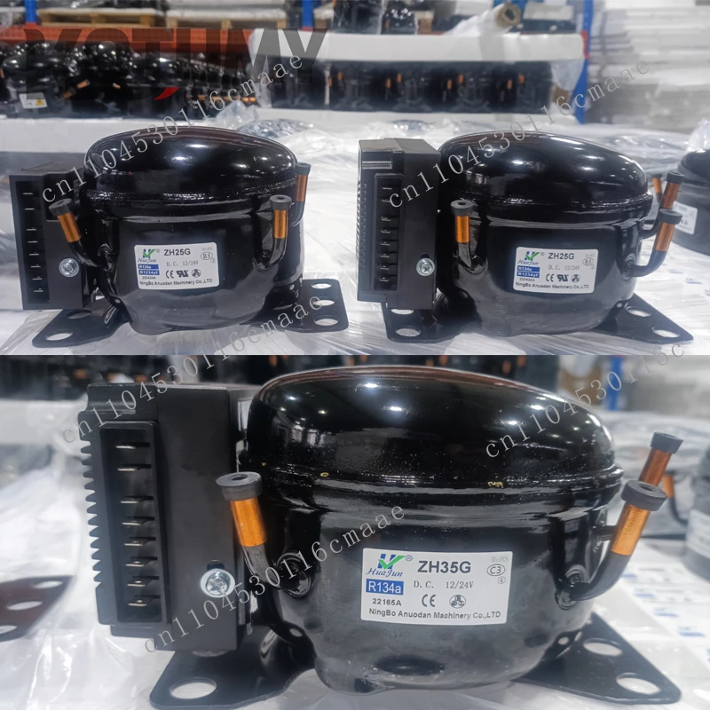 DC 12/24V Direct Current Compressor for Car Ship Refrigerator Freezer Mini Fridge Cooler Ice Box Compressor Cooling Parts