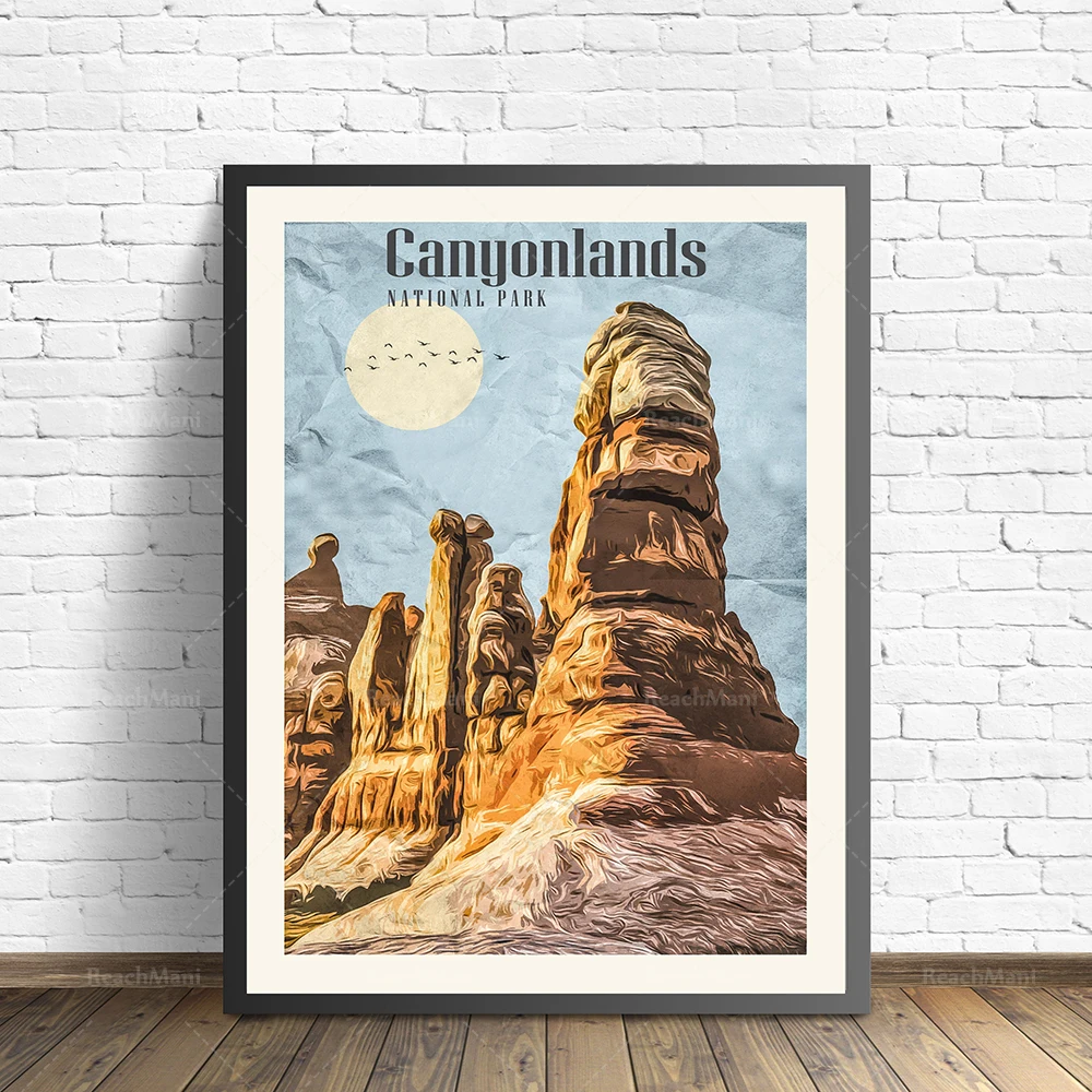 Joshua Tree, Arches, Zion, Yosemite, Badlands, Death Valley, Channel Islands, Grand Teton, Glacier, Acadia National Park poster