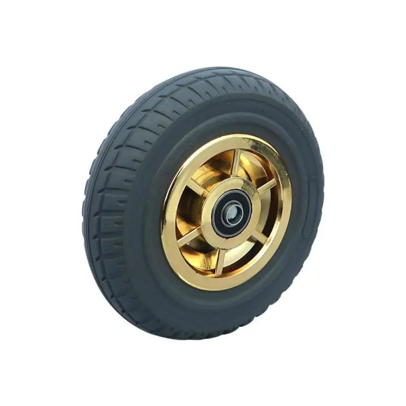 

1 Pcs 8 Inch Caster Heavy Duty Mute Wheel Phnom Penh Beacon Fire Rubber Single Flat Driver Pushing