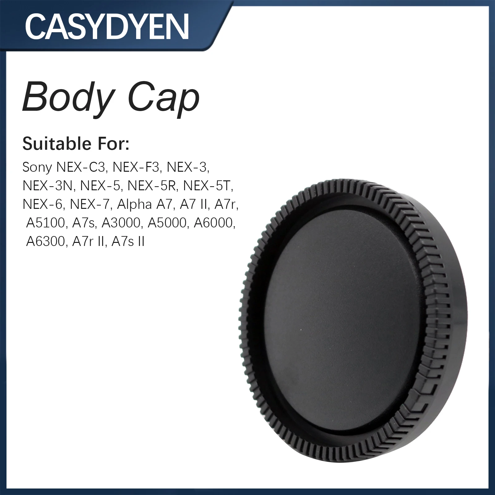 LinGo Body Cap for Sony E Mount A7 A7III A7IV A6000 A6100 A6400 A6500 NEX-3 NEX-5 NEX-7, Replaces ALC-B1, Sensor Protection Cove