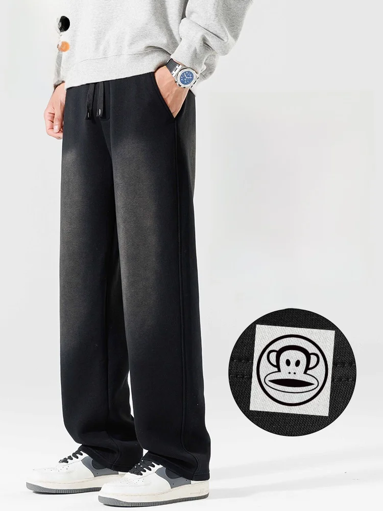 

Мужские повседневные брюки Paul Frank American Style, свободные джинсы прямого кроя, весенняя коллекция, удобные для повседневной носки, молодежная мода