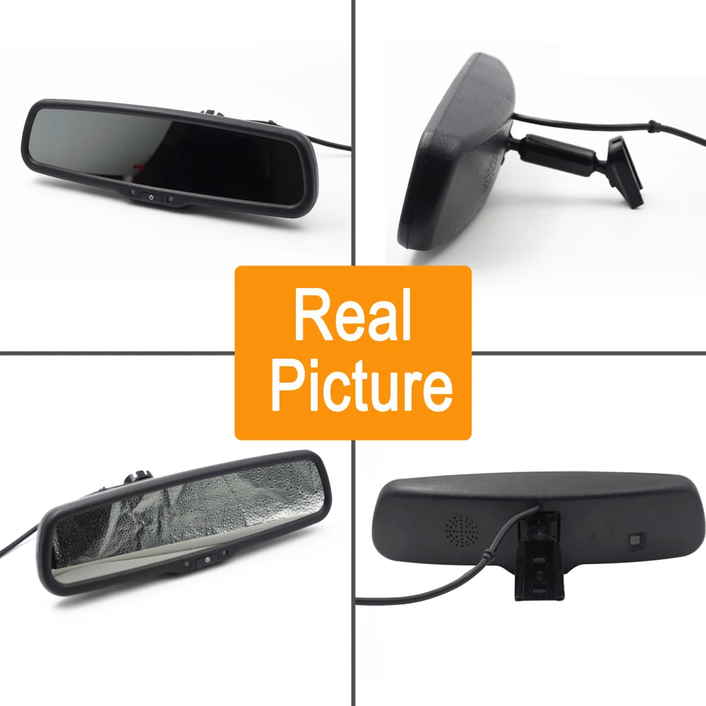 4.3 Inch Vehicle Specific Rearview Mirror Monitor Automatic Dimming and Reversing Camera Display With Original Bracket