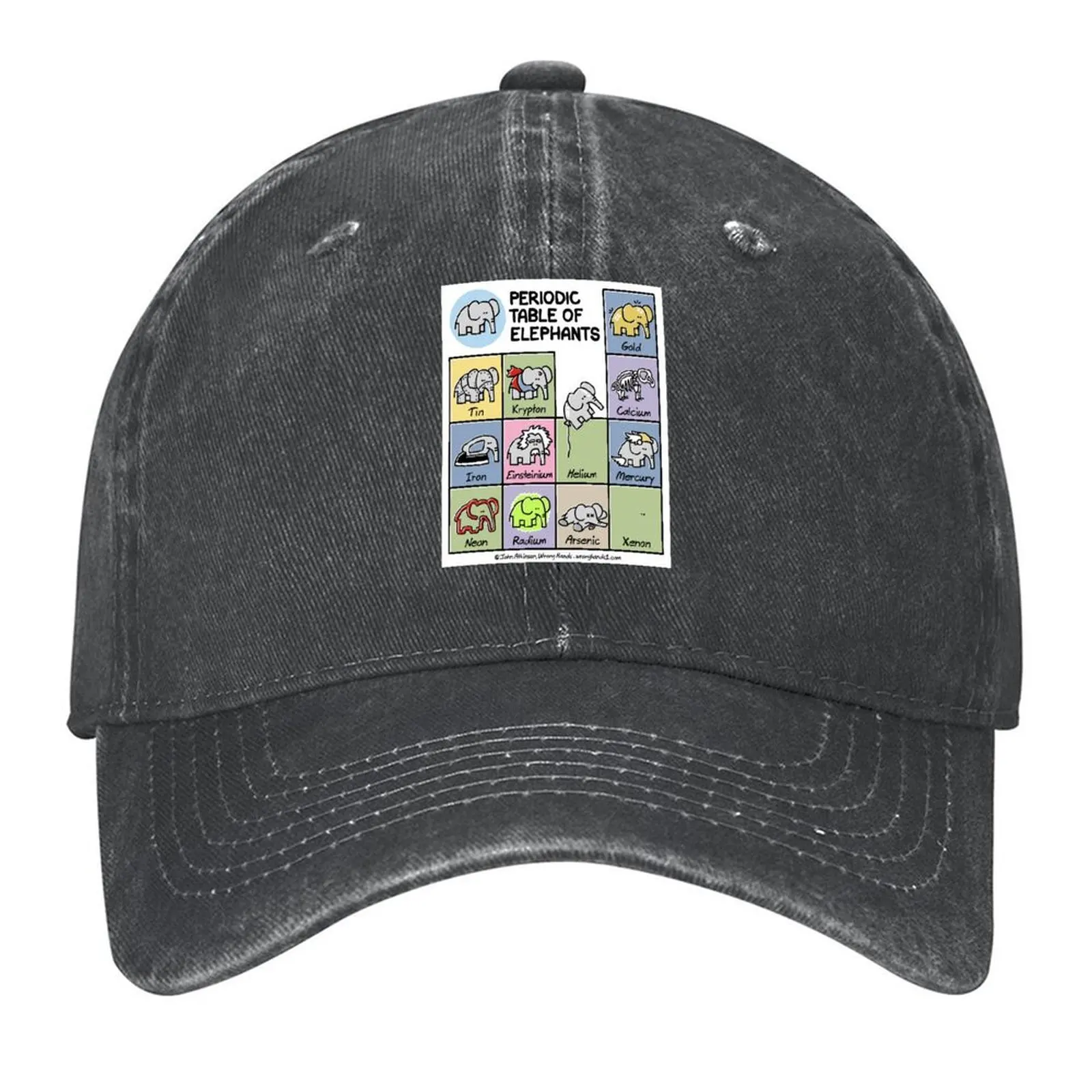 

Periodic Table of Elephants Baseball Cap Trucker Hat Hat Beach New In Hat New Men's Luxury Women's
