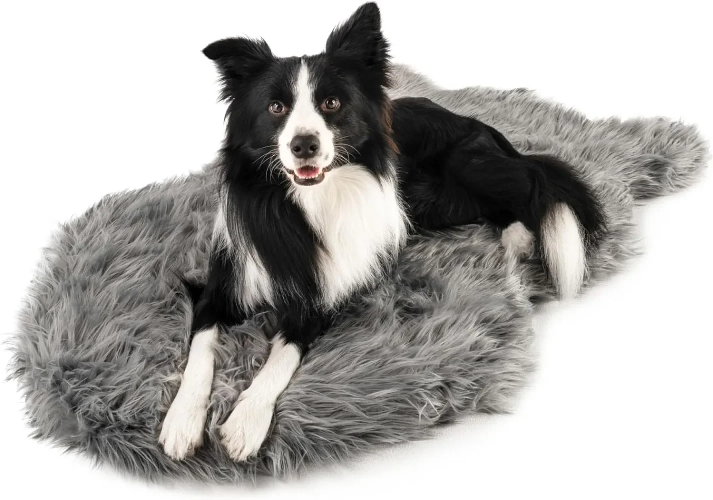 Faux Fur Orthopedic Memory Foam Dog Bed for Joint Pain Relief Waterproof and Machine Washable Ultra Soft Faux Fur Cover