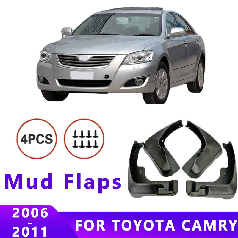 

Mud Flaps Fit for TOYOTA CAMRY 2006-2011 Mudguards Tire Fenders Splash Proof Accessories Wheel Guards 4ps
