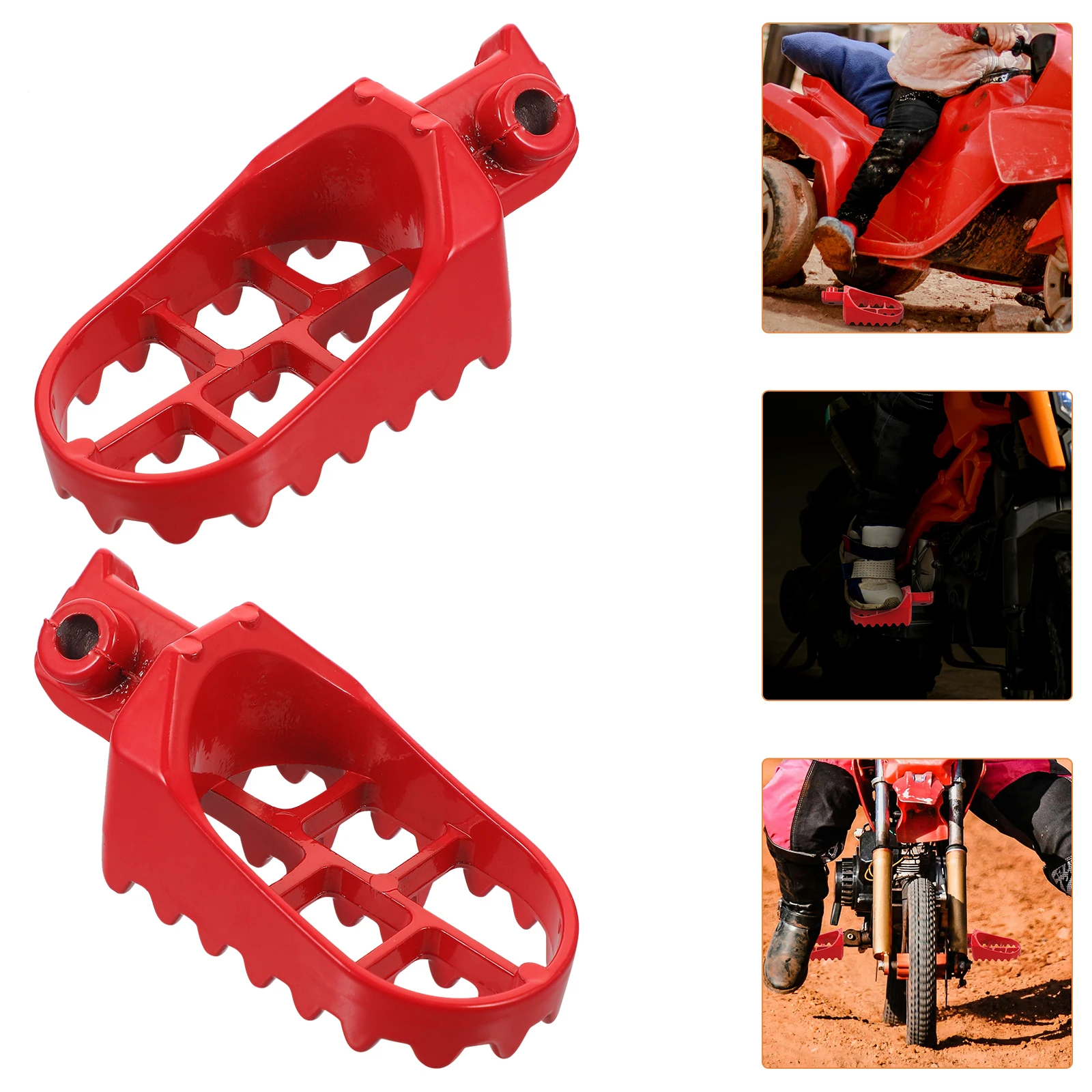 

1 set Aluminum Motorcycle Foot Pegs Front Footrests Strong Skid Control Reinforced Grip Motocross Racing Accessories for Bike
