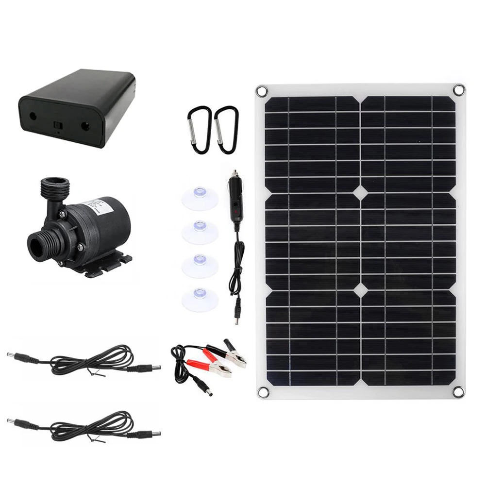 

Solar Water Pump Kit Brushless Pump 20​W Solar Panel Fish Water Pool Pum Kit Solar Water Pump Kit Brushless Pump 20​W Solar Pane