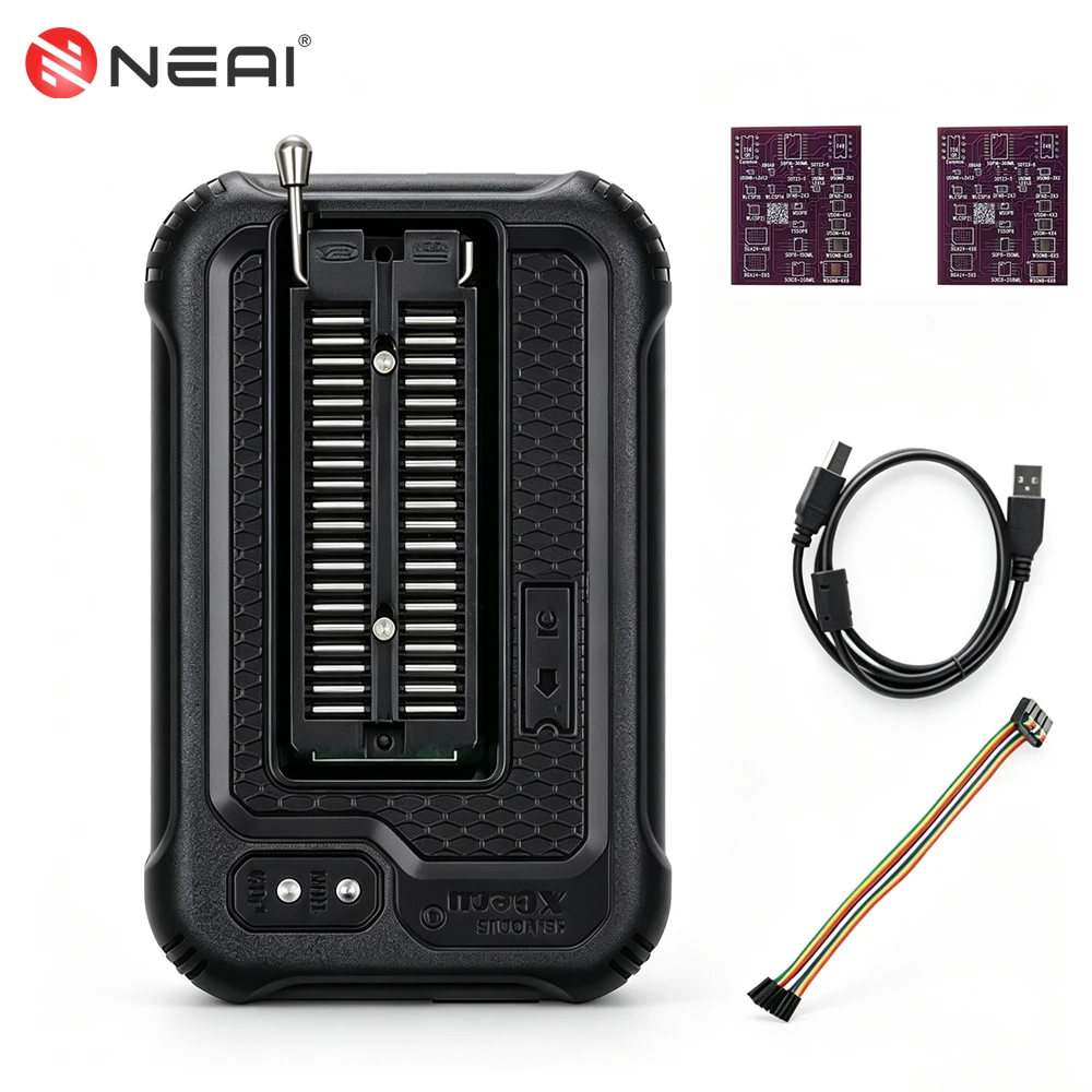 Nuevo Programador USB XGECU T48 TL866II Plus-3G para SPI MCU Nor NAND Flash EMMC EEPROM PIC BGA153/162/169/100/221 TSOP SOP PLCC