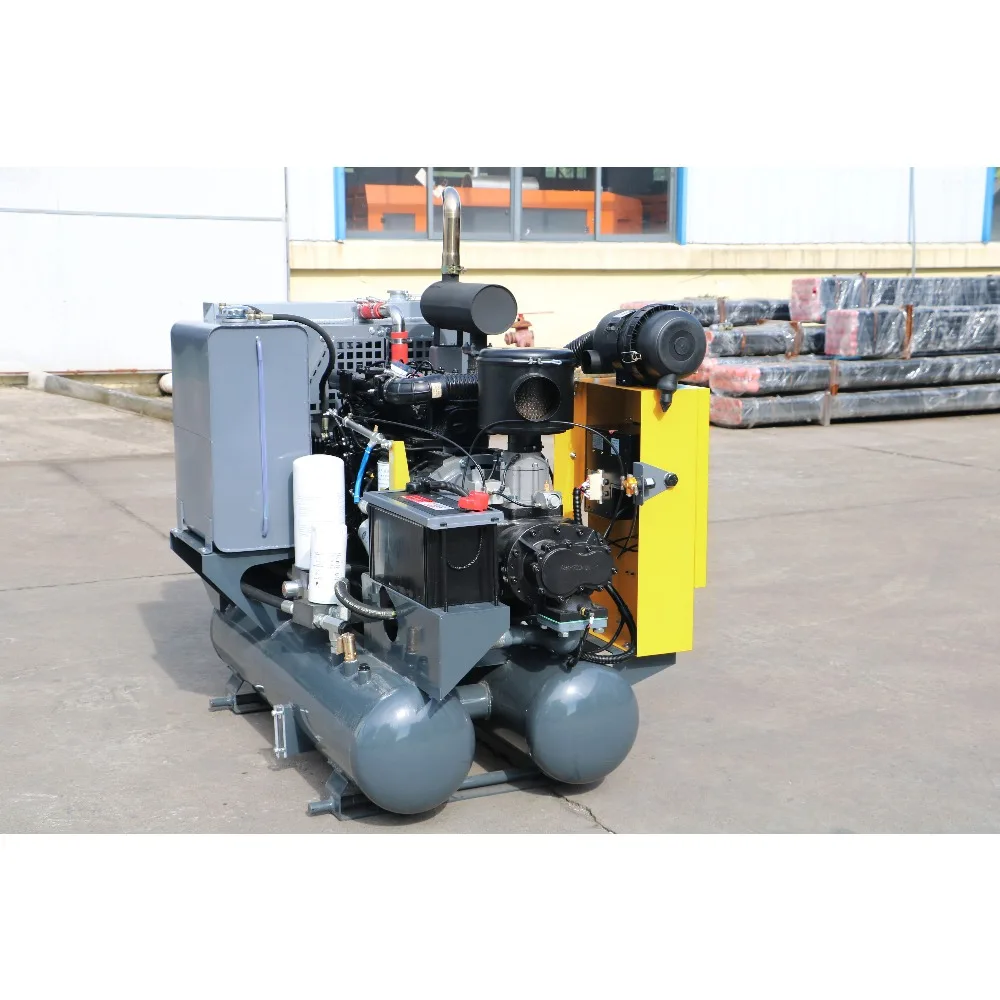 Máquina de compressor de ar de parafuso com eficiência energética marca superior 11kW 15HP com filtro secador para fábrica de laboratório dentário OEM pronto