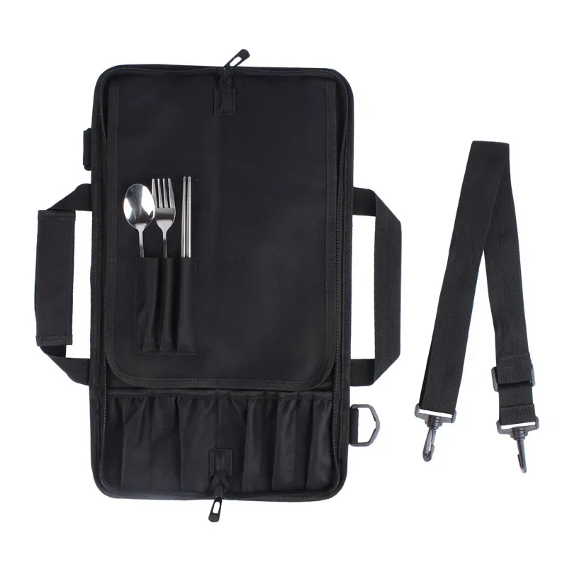 

Portable Chef Knife Bag with Adjustable Straps Kitchen Cooking Chef Knife Carrying Storage Pockets Cooking Tools Accessories