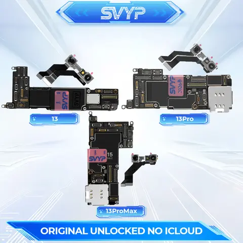 For iPhone 13 Pro Max Motherboard 128g/256g/512g With/Without Face ID No iCould And Unlocked Fully Tested 100% Working Mainboard