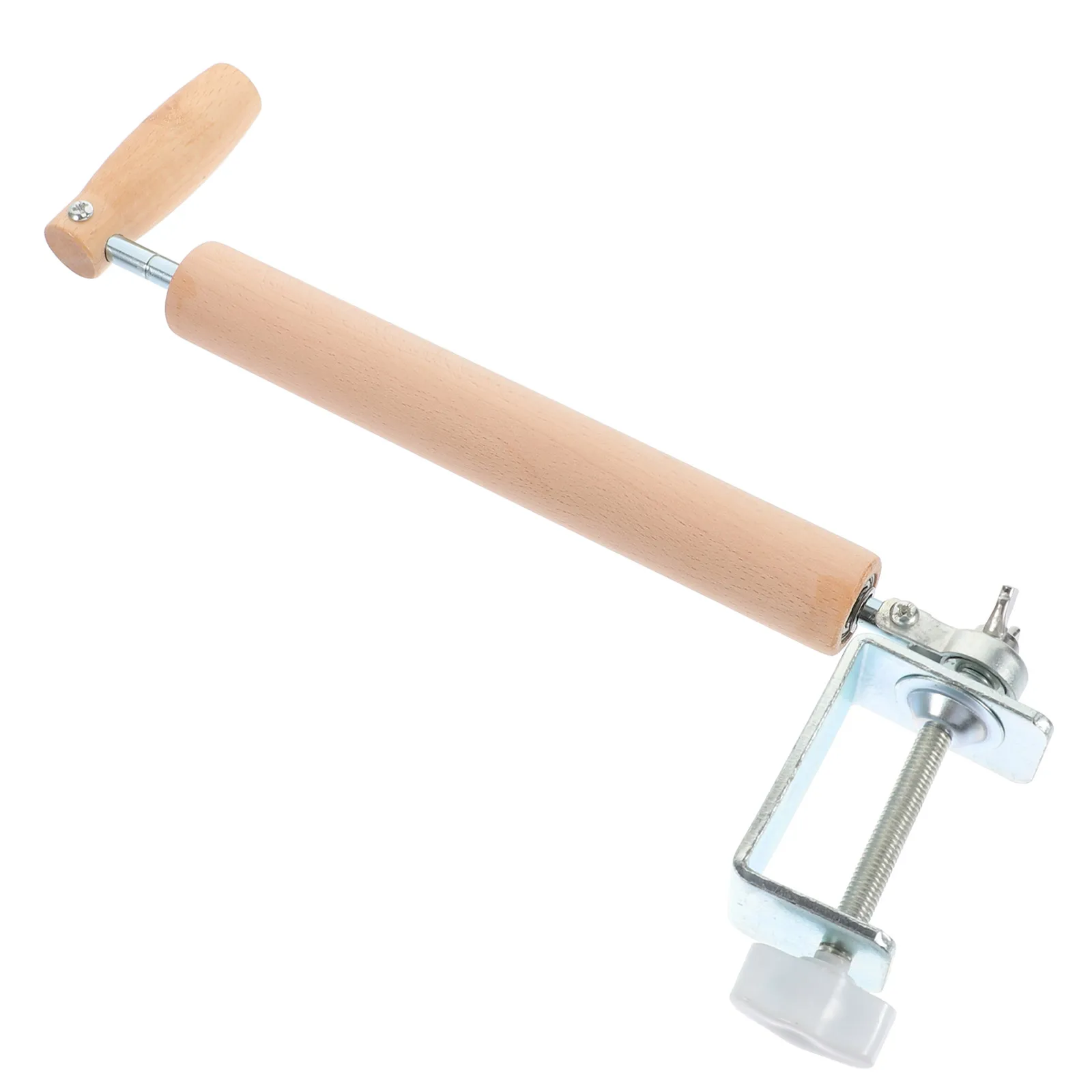 

1pc 360 Degree Rotating Clip On Dough Roller Wooden Rolling Pin For Baking Pastry Dumpling Wrappers Kitchen Tools Wood Rolling