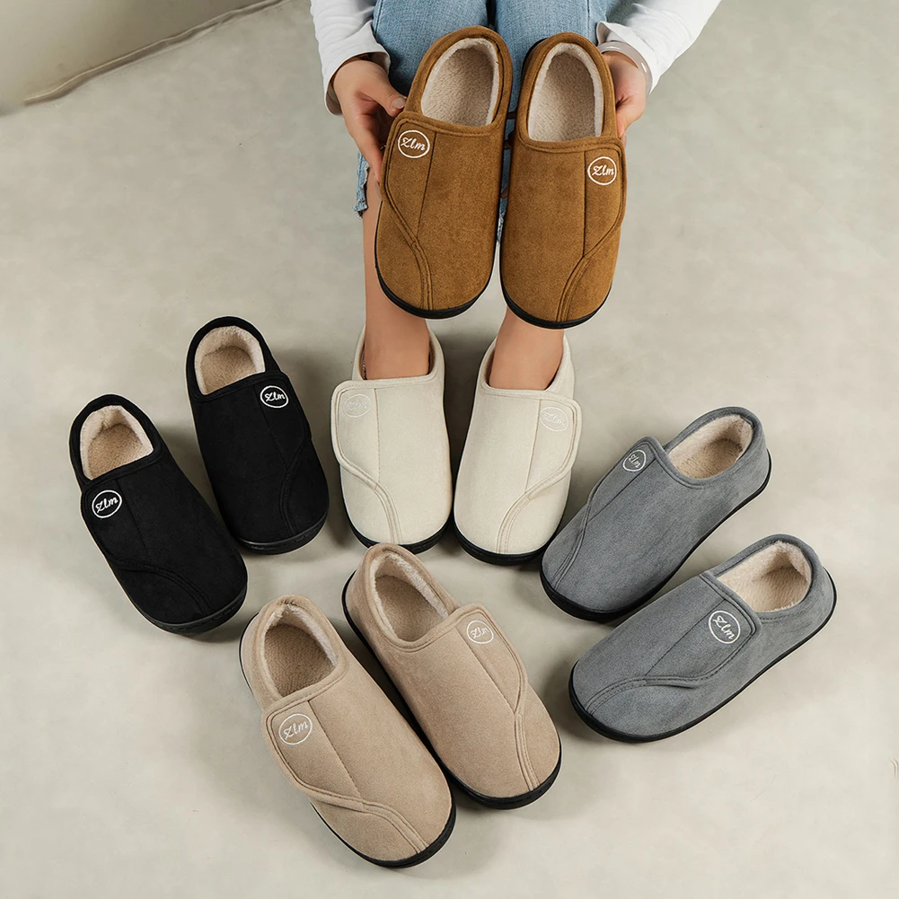 Flat Slippers for Men Suede Le - Kids Indoor Outdoor Slippers 评论和价格