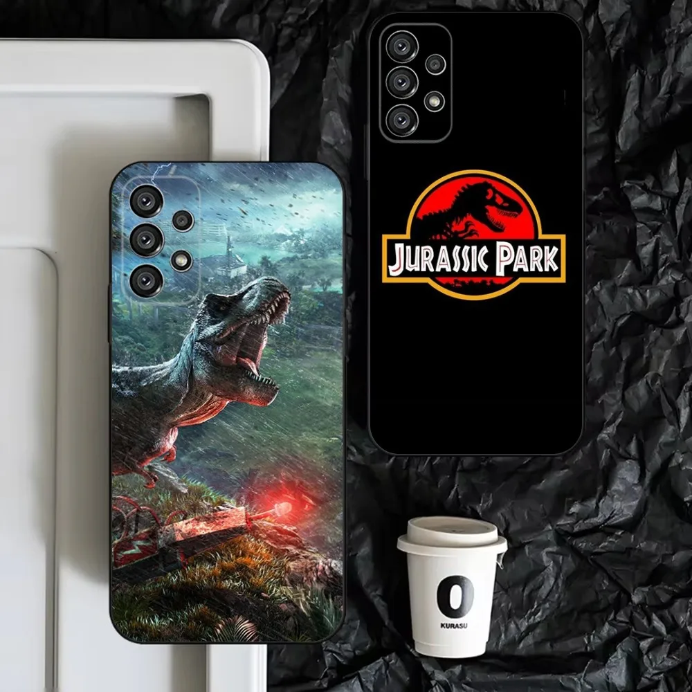 J-Jurassic Park  Phone Case For Samsung S25,S24,S23,S22,S21,S20,S10,Ultra,Plus,Lite,FE,Soft Silicone Black Cover