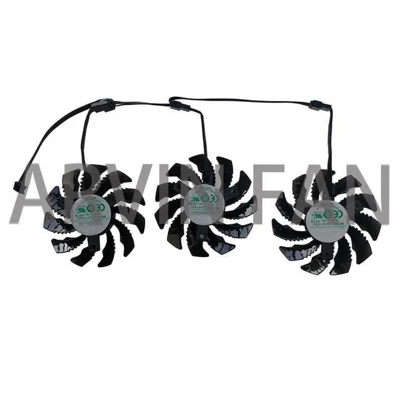 T128010SU,GPU Cooler,Video Card Fan,For RX 5600 5700 6700 XT,RTX2060 SUPER GAMING OC 8G,Replace PLD08010S12HH GA81S2U