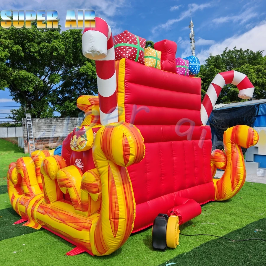 Newest design red and gold inflatable king's seat inflatable throne for sale