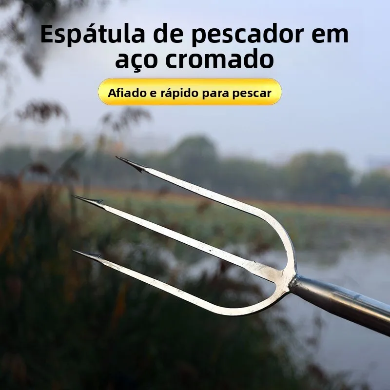 cricket-fishing-fork-full-set-integrated-outdoor-chrome-steel-rustproof-fishing-fork-adjustable-long-reach-sharp-durable