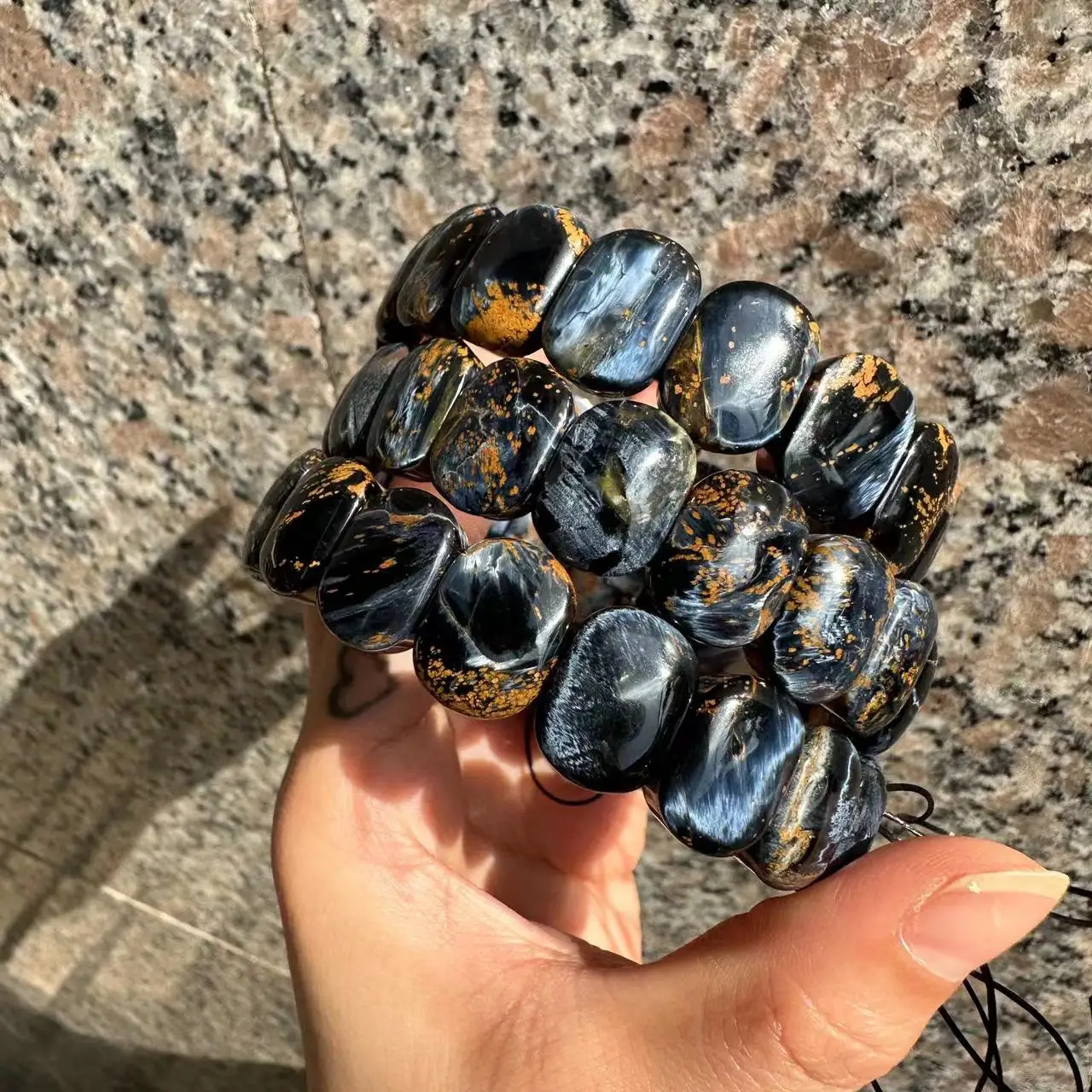 

AAAAA quality Namibia Pietersite Bracelet 11*15mm Natural Gemstone Jewelry Bangle for Woman for Man for Gift Wholesale !