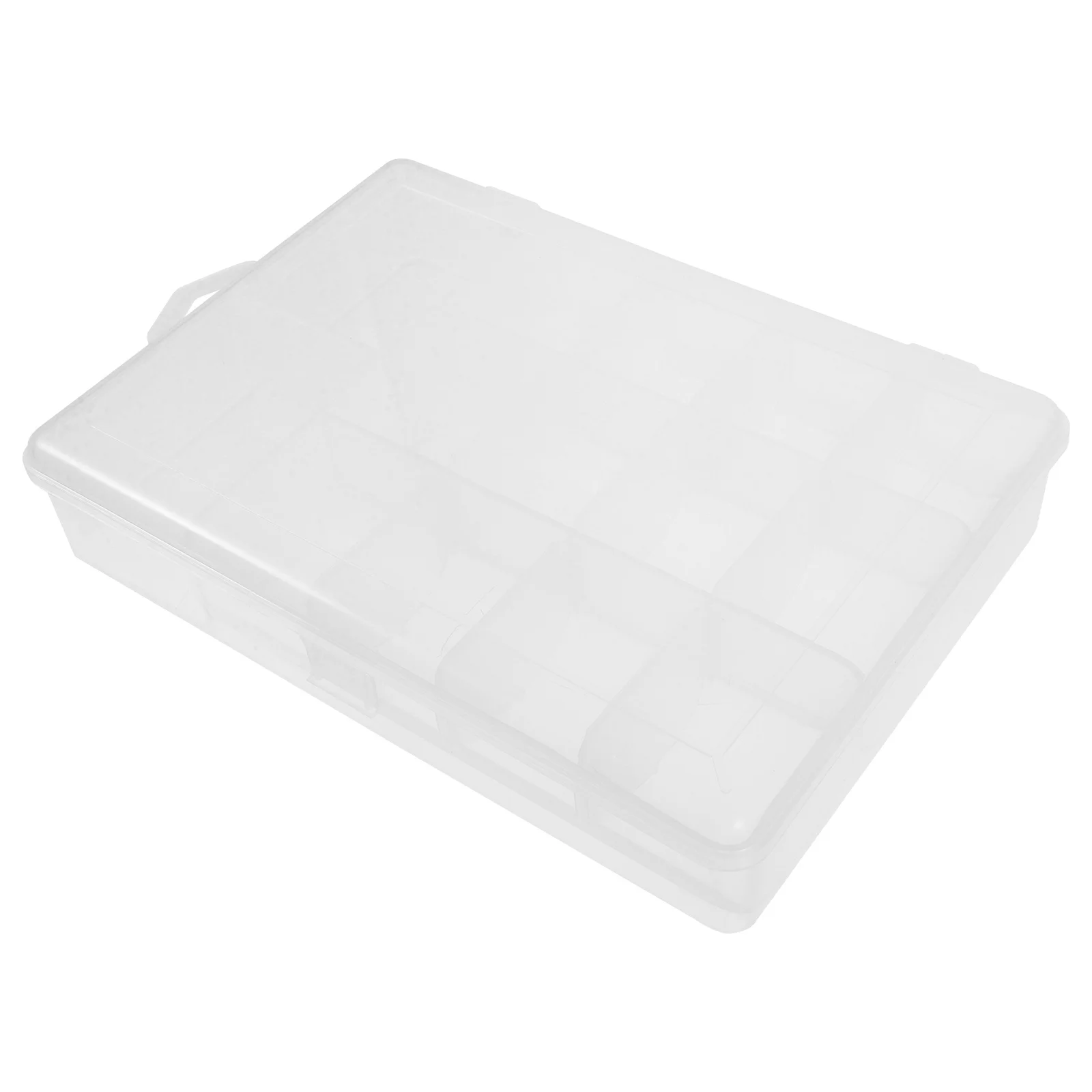 

Plastic Fishing Storage Box Compact Tackle Tray Organizer Small Lightweight Case for Hooks Baits Lures Terminal Tackle Portable