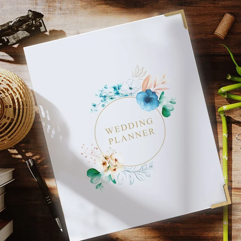 

English A4 Wedding Planning Book High Quality Loose-leaf Professional Wedding Planner