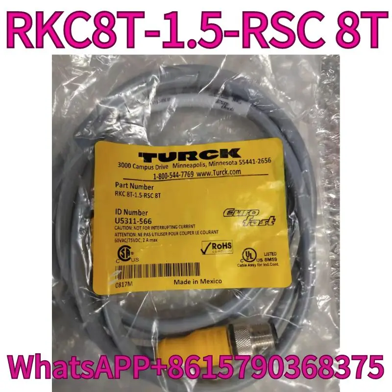 

The brand new RKC8T-1.5-RSC 8T cable comes with a one-year warranty and can be shipped quickly