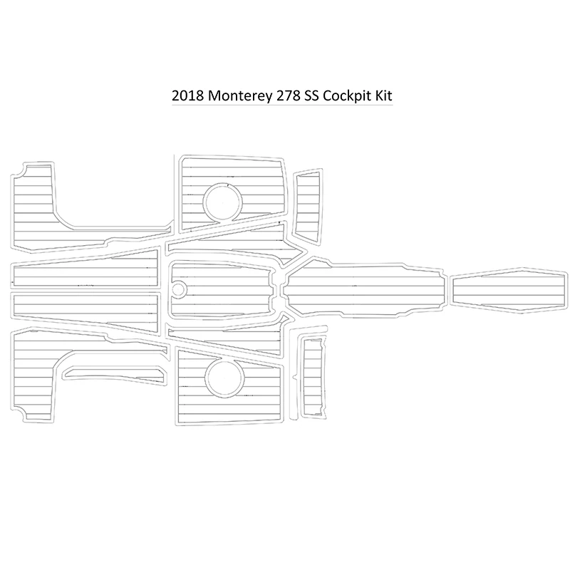 

2018 Monterey 278 SS набор для кабины лодки EVA искусственная пена Тиковая напольная подушка