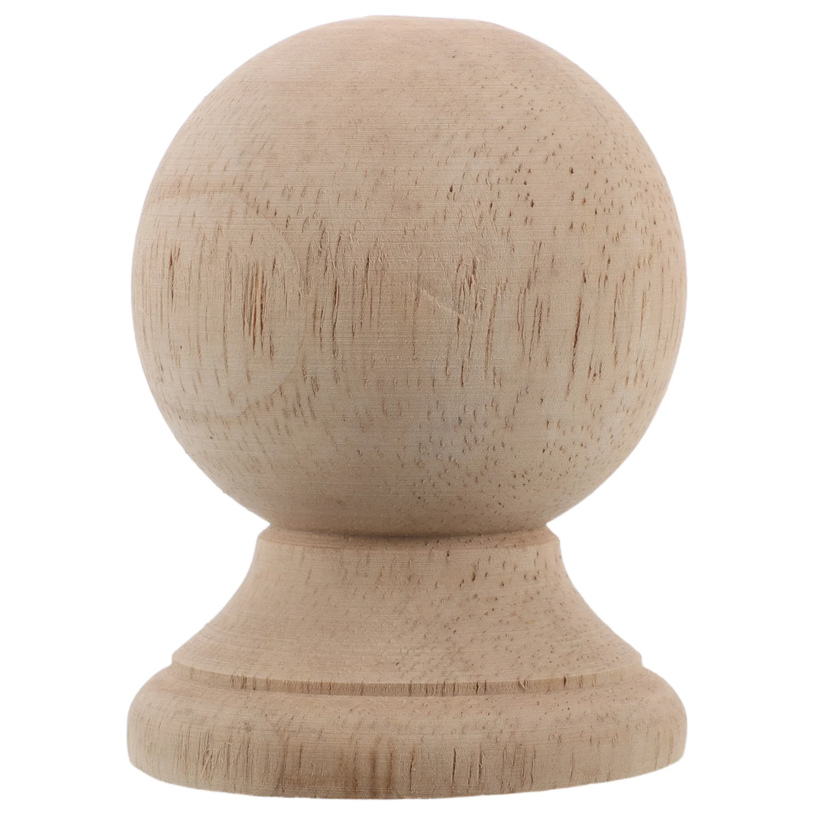

Unfinished Round Wood Ball Finial Solid Hardwood Topper For Fence Post Garden Staircase Bed Diy Decorative Craft Accessory