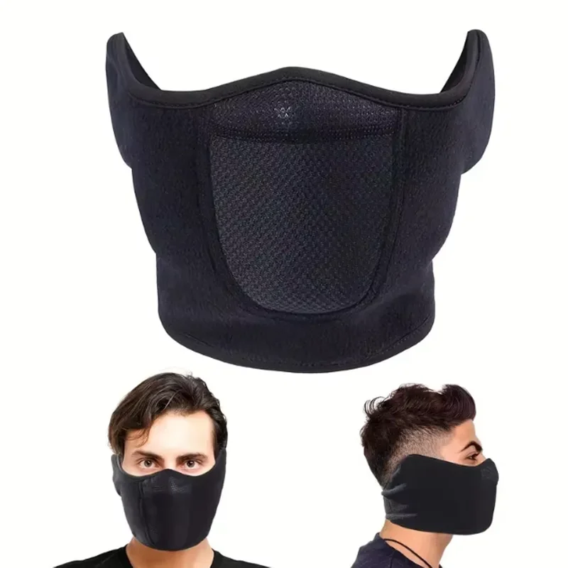 Outdoor face mask cycling antifreeze head cover winter skiing face protection warm ear mask fleece windproof face mask