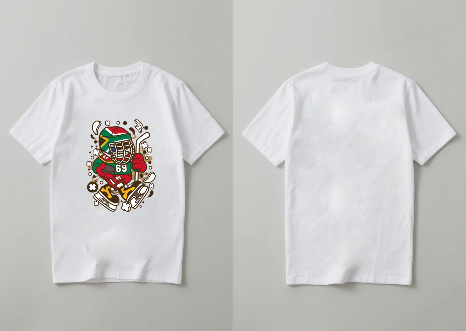 La nueva camisa de manga corta estampada, holgada y versátil, informal, de moda de 2025 presenta un diseño de nicho con elementos sudafricanos.