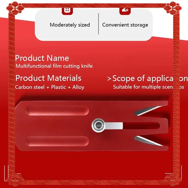 تسليم 24 ساعة متعددة الوظائف فيلم قطع سكين التغليف الة قطع الورق أداة قطع الورق ل نافذة تينت سيارة التفاف #5