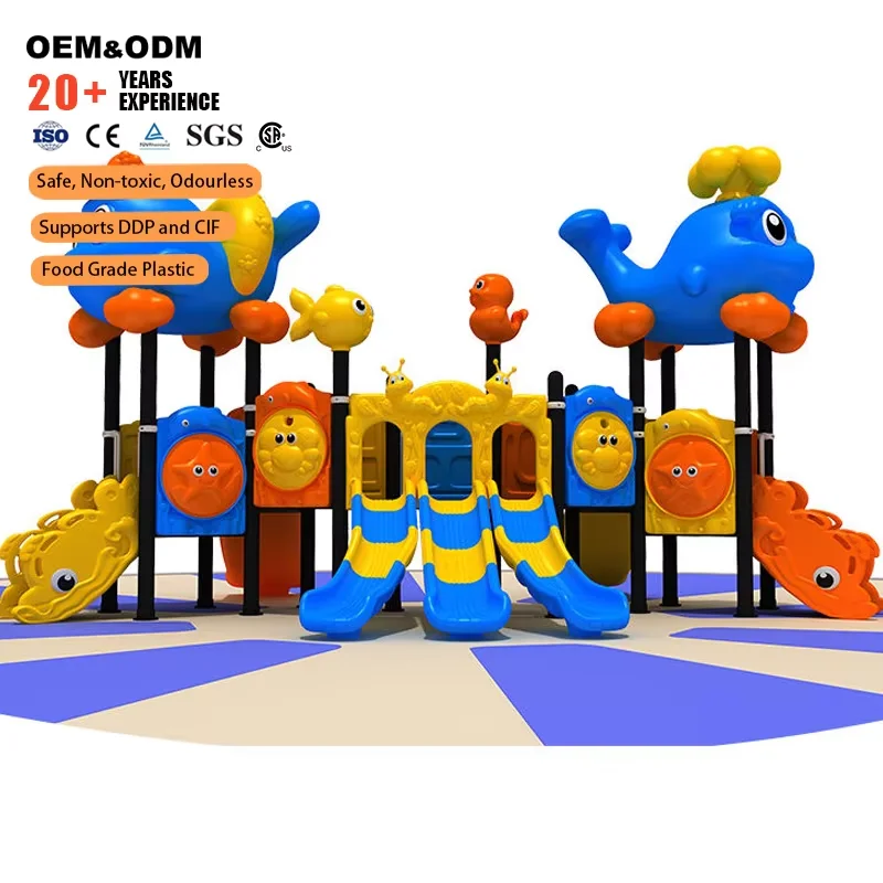 Children's Outdoor Playground Equipment Fun Steel Slide Set For Park Amusement And Kids Park