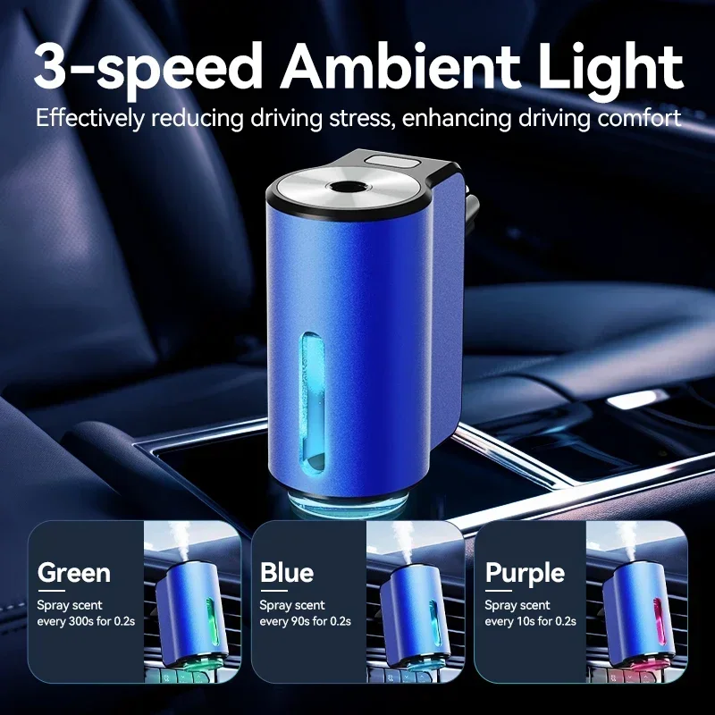 Car Freshener Air Diffuser Car Aromatherapy Machine Air Outlet Freshener Auto Air Diffuser Electric Aroma Smell Car Perfume