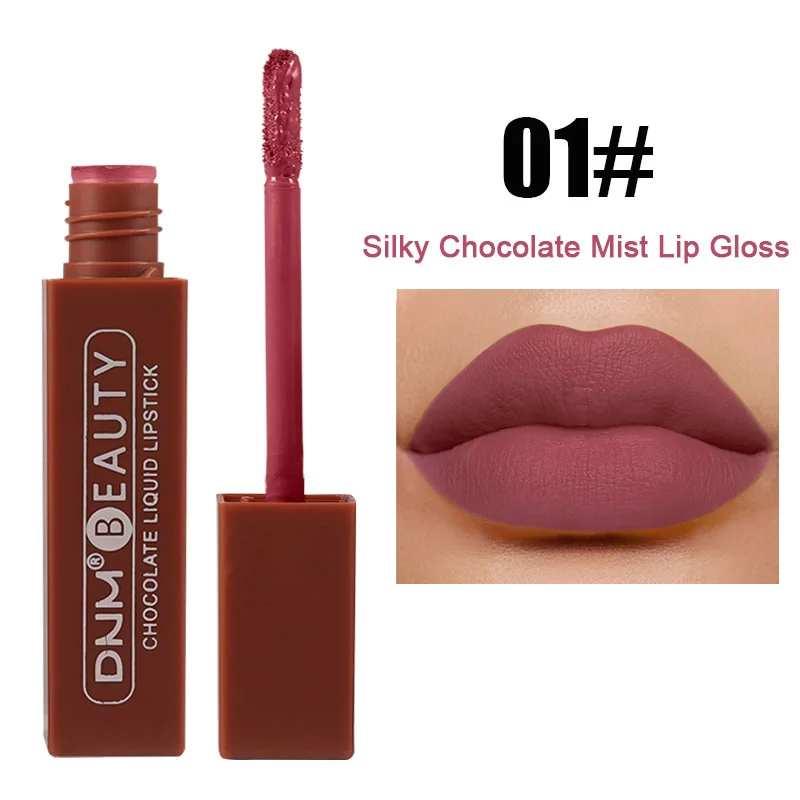 18 Color Silky Non-stick Cup Matte Lip Gloss Lip Glaze Mist Surface Long-lasting Waterproof Single Lip Gloss Beauty Products