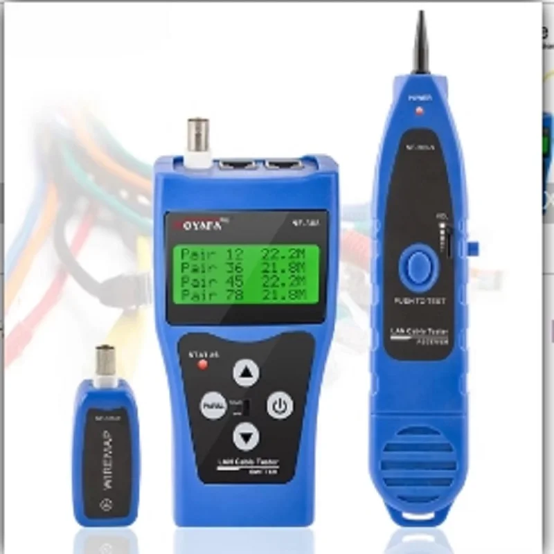 NOYAFA NF-308 RJ45 Ethernet Network Cable Tester Coaxial BNC USB Metal Line Finder RJ11 Telephone Wire Tracker Original Package