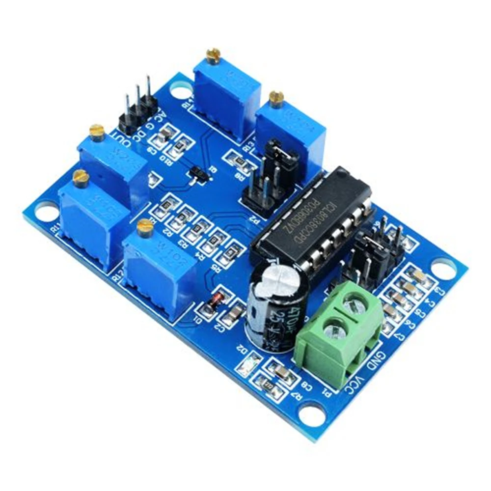ICL8038 Signal Generator 10Hz-450KHz Triangular/Rectangular/Sine Wave Generator Module Medium Low Frequency 12V to 15V For Test