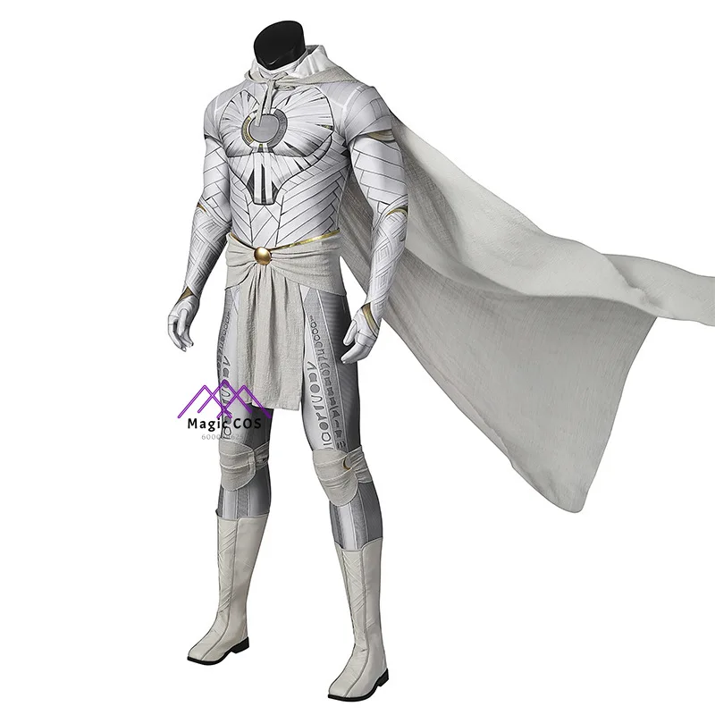 Fashion Movie Adult Men Moon Superhero Knight Marc Battle Suits Jumpsuits Cosplay Costume Halloween Party Suit Love Live Cosplay