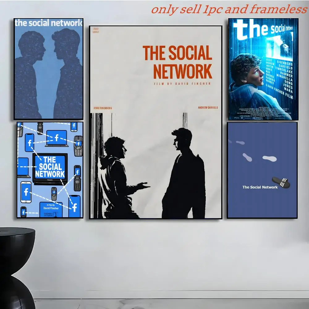 Drama Film T-The Social Network Poster Poster painting with prints Home bedroom living room decoration gift