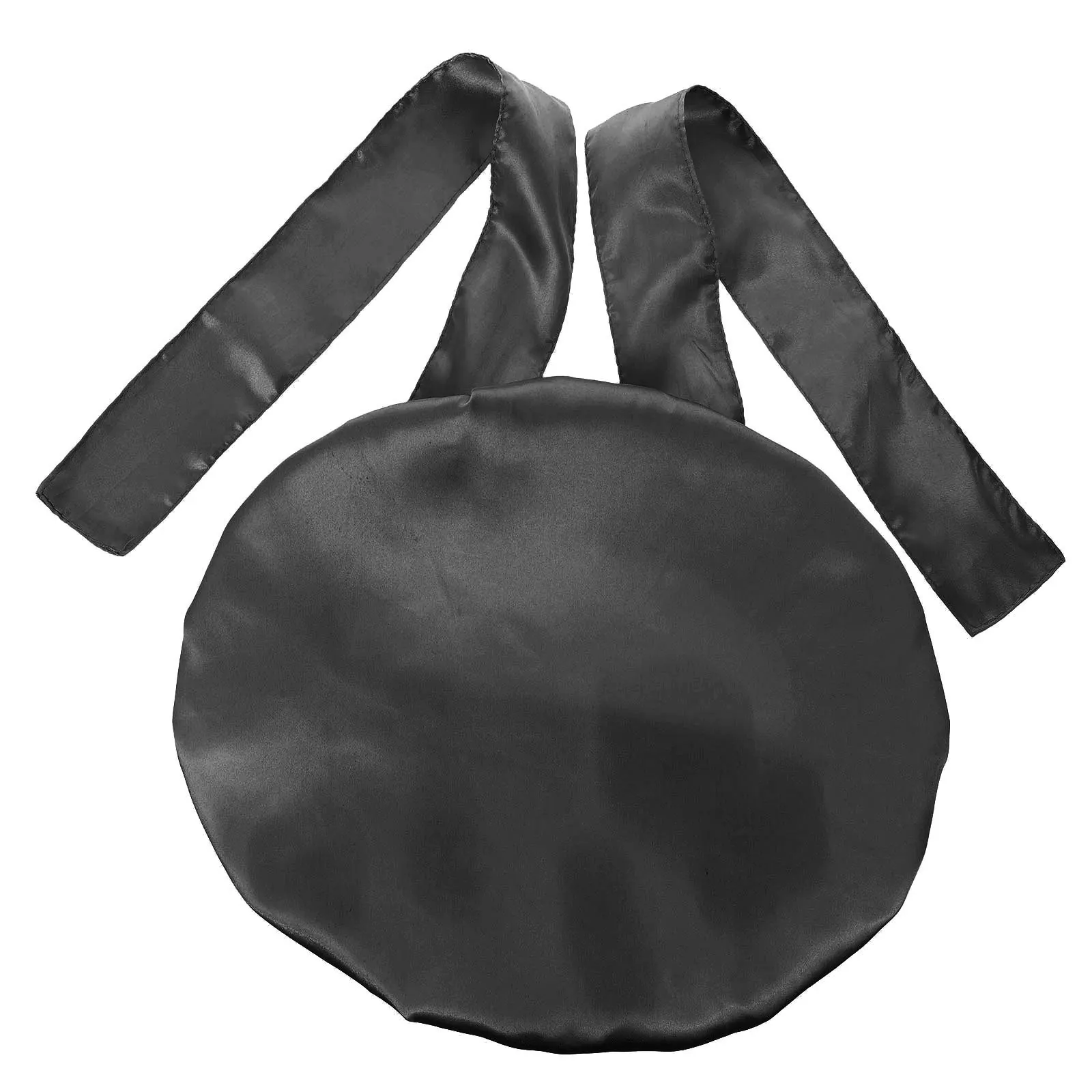 

Shiny Double Layer Shower Cap For Long Curly Braided Hair Women Sleep Wrap Non-Slip Hair Care Hat Wide Brim Night Gym Yoga Home