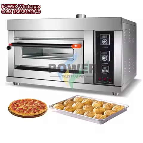 Single Deck Gas Oven Bakery Machine Equipment Counter Top Baking Oven Bread Cake Deck Oven Pizza Oven