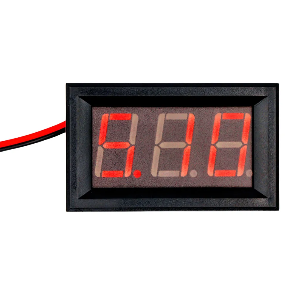 Mini Digital Two-Wire Voltmeter DC5V-120V 0.56 Inch LED Display Panel Voltage Tester Volt Meter Module for Car Red/Blue/Green