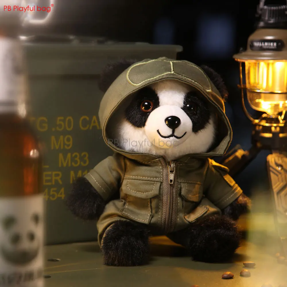 2025ยุทธวิธีPandaตุ๊กตาเสื้อผ้าสีเขียวกีฬาCool Plush Pandaการล่าสัตว์Airsoftกระเป๋าเป้สะพายหลังแขวนตกแต่งของเล่นของขวัญAC243