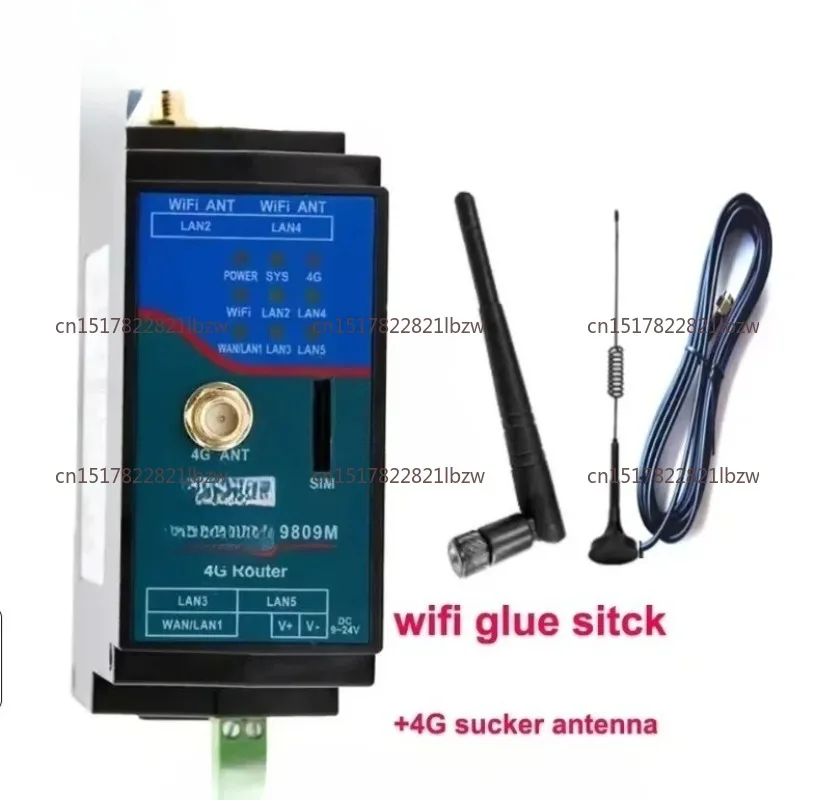 9809M Industrial 4G LTE Modem WIFI Router Din-Rail