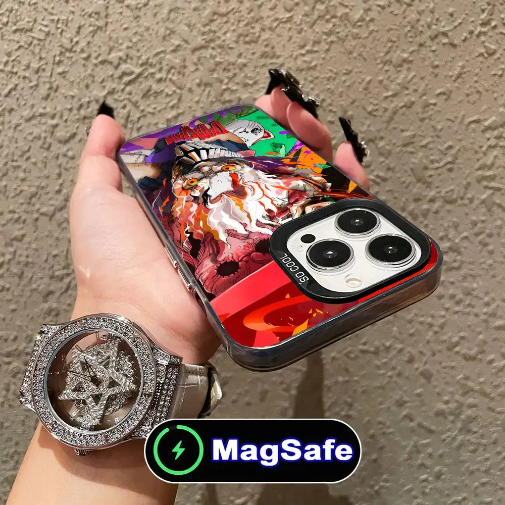 

Mobile Dandadan Cell Phone Case for iPhone 16 15 14 13 12 11 Pro Max Plus MagSafe Translucent Colour Printing Luxury Cover