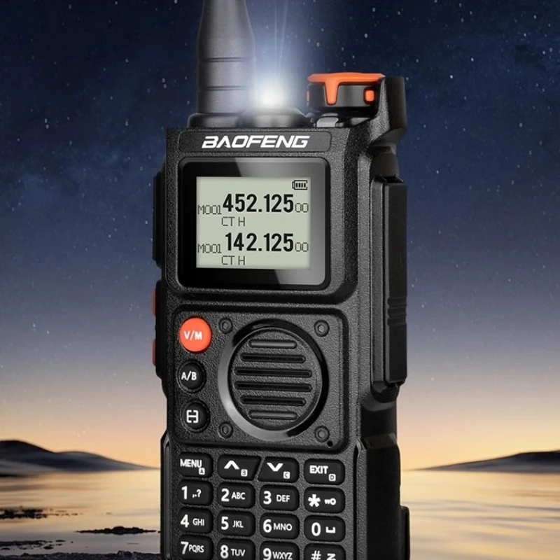 Baofeng BF-K6 walkie-talkie à prova de poeira antiqueda tela de 1.77 polegadas redução de ruído bateria de grande capacidade intercomunicador portátil ao ar livre