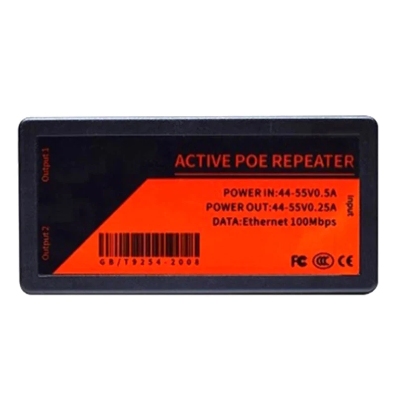 Imagem -03 - Poe Extender para Câmera com Ieee 802.3af Porta Padrão Max Extend 120m Transmissão Port 100mbps 1pc