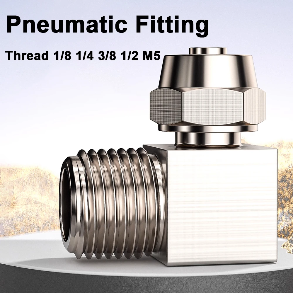 

PC 4-M5 Pneumatic Fitting Quick Fast For Air Hose Connector Tube OD 4 6 8 10 12MM Thread 1/8 1/4 3/8 1/2 M5 perslucht Fittings